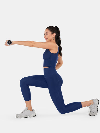 Body Sculpt Side Pocket 7/8 Leggings 2.0 (Reversible Wear)