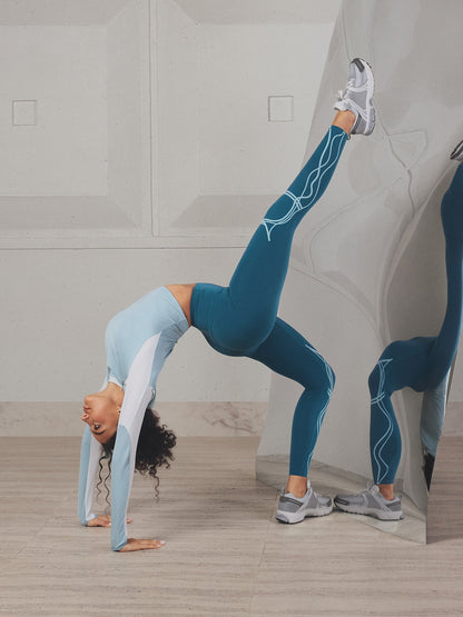 Body Sculpt Two Way Temp Leggings (Reversible Wear)