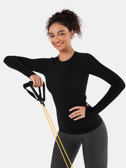 PowerBand Resistance Long Sleeve Top | Mova Studio