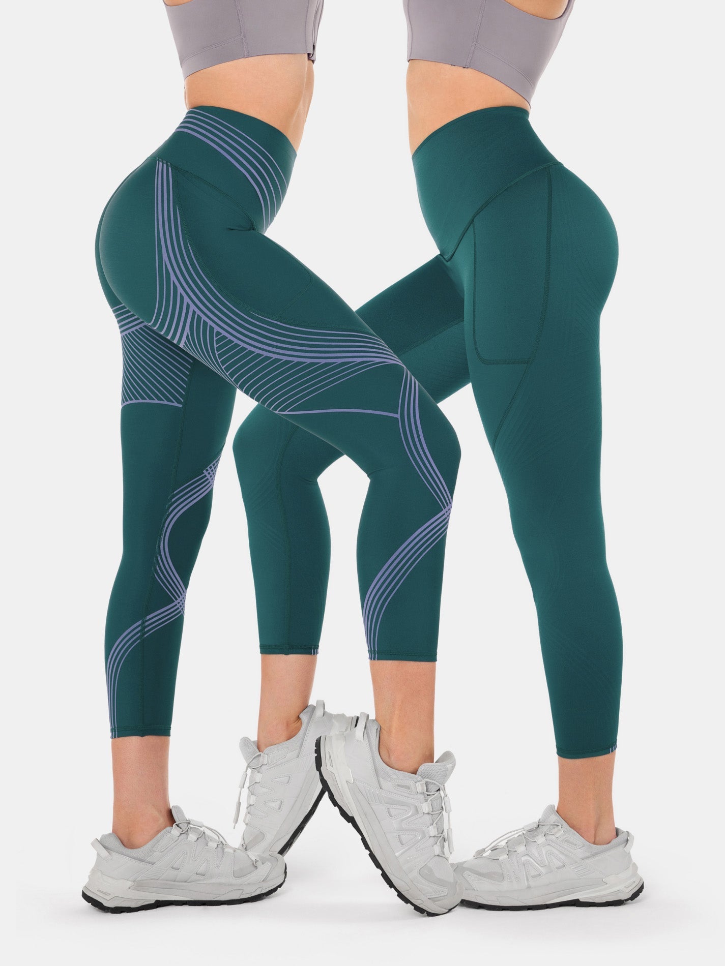 Body Sculpt Side Pocket 7/8 Leggings 2.0 (Reversible Wear) | Mova Studio
