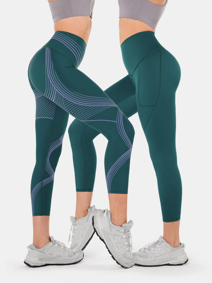 Body Sculpt Side Pocket 7/8 Leggings 2.0 (Reversible Wear) | Mova Studio