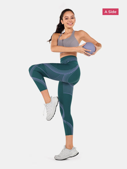 Body Sculpt Side Pocket 7/8 Leggings 2.0 (Reversible Wear) | Mova Studio