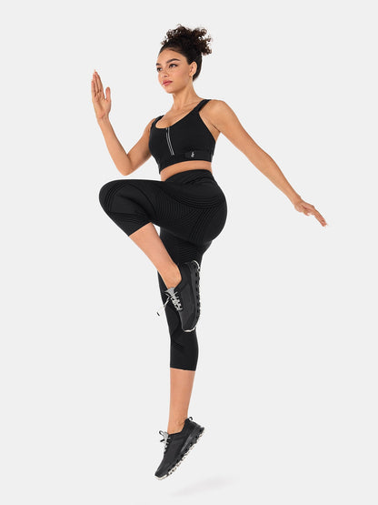 Body Sculpt Side Pocket Capri Leggings 2.0 (Reversible Wear)