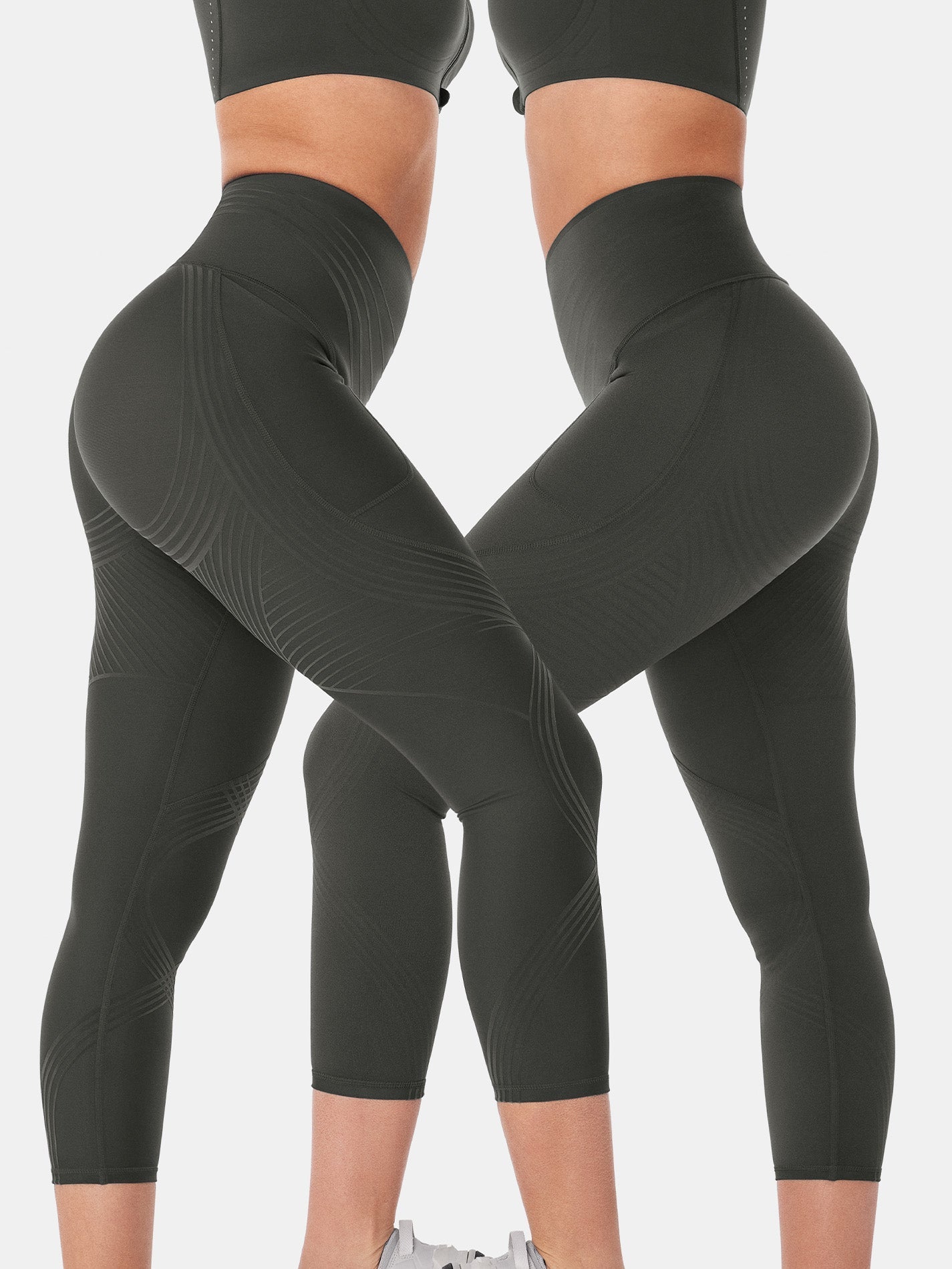 Body Sculpt Side Pocket 7/8 Leggings 2.0 (Reversible Wear) | Mova Studio