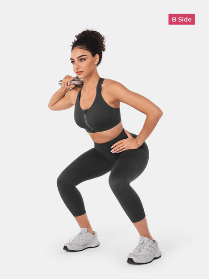 Body Sculpt Side Pocket 7/8 Leggings 2.0 (Reversible Wear) | Mova Studio