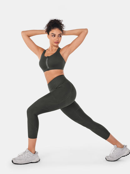Body Sculpt Side Pocket 7/8 Leggings 2.0 (Reversible Wear) | Mova Studio
