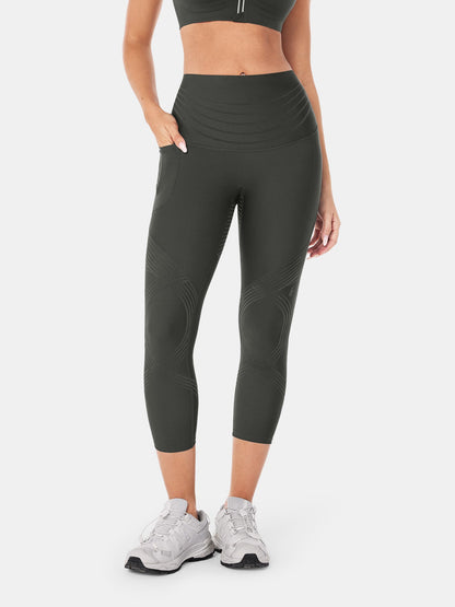 Body Sculpt Side Pocket 7/8 Leggings 2.0 (Reversible Wear) | Mova Studio