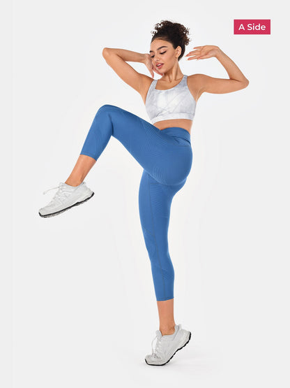 Body Sculpt Side Pocket 7/8 Leggings 2.0 (Reversible Wear) | Mova Studio