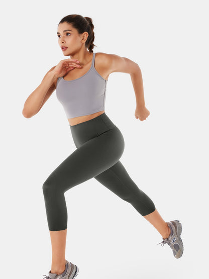 Body Sculpt Capri Leggings (Reversible Wear) | Mova Studio