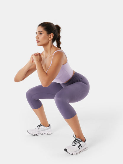 Body Sculpt Capri Leggings (Reversible Wear) | Mova Studio