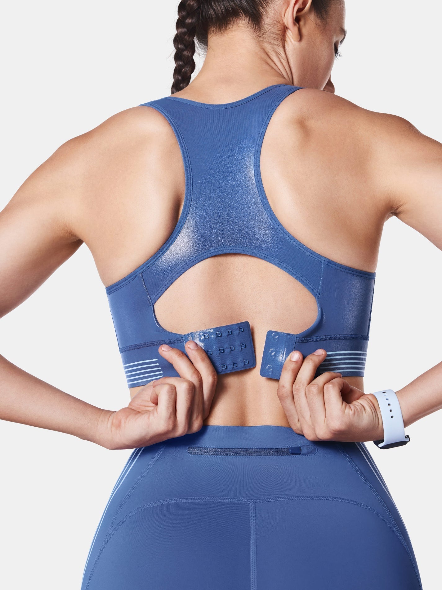 Body Sculpt Glossy Leather Sports Bra | Mova Studio