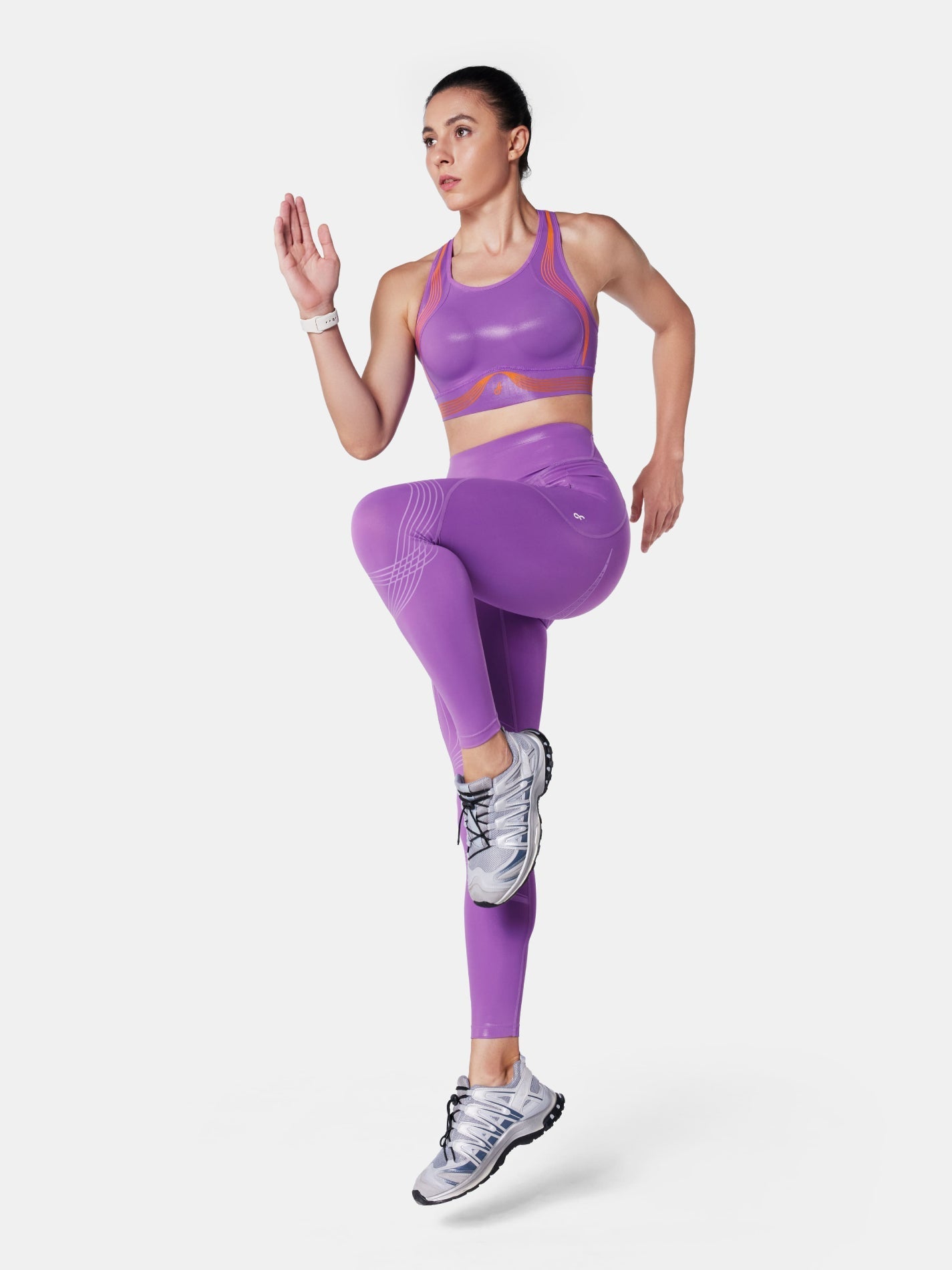 Body Sculpt Glossy Leather Sports Bra | Mova Studio