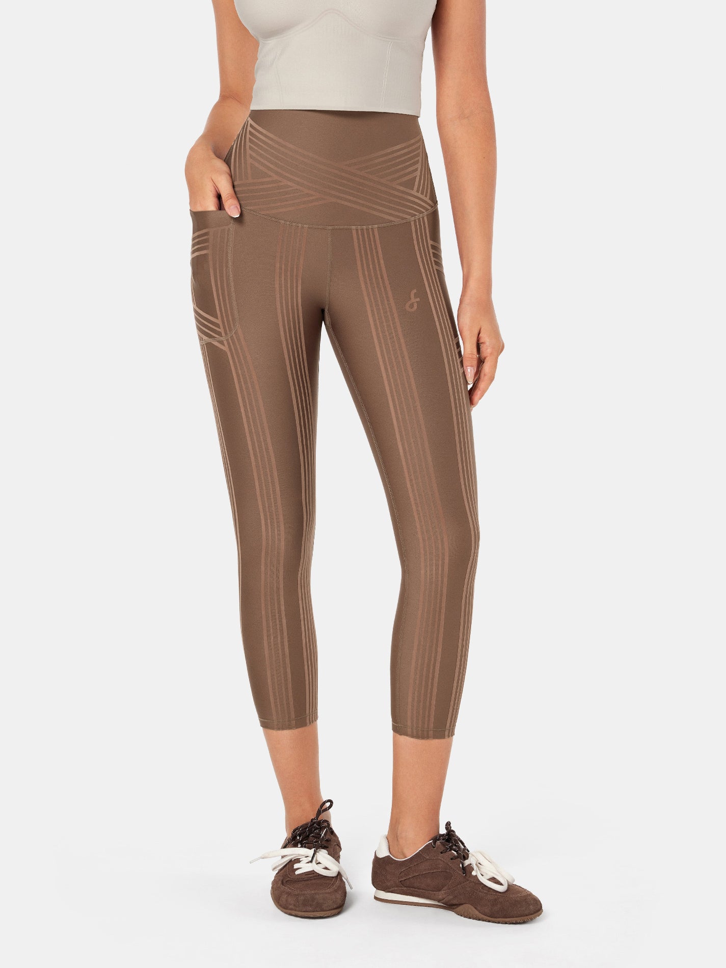 PowerBand Resistance 7/8 Leggings (Reversible Wear) | Mova Studio