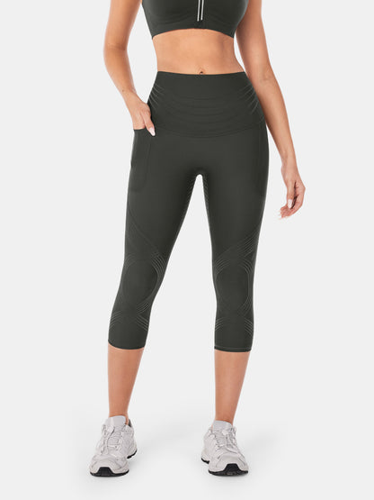 Body Sculpt Side Pocket Capri Leggings 2.0 (Reversible Wear)