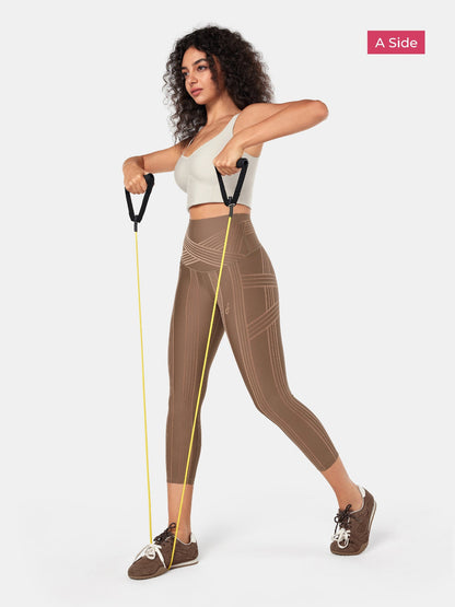 PowerBand Resistance 7/8 Leggings (Reversible Wear)