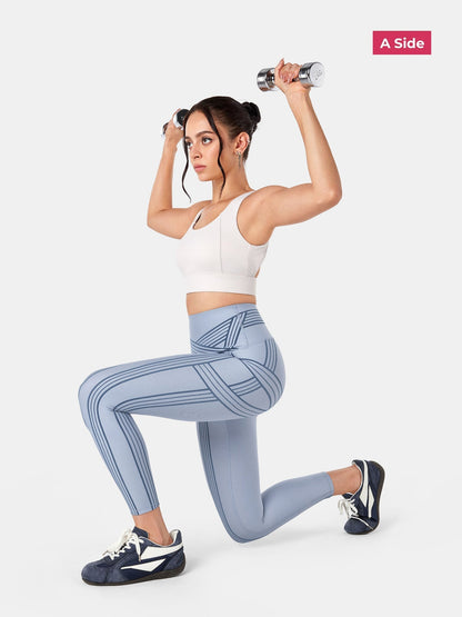 PowerBand Resistance 7/8 Leggings (Reversible Wear) | Mova Studio