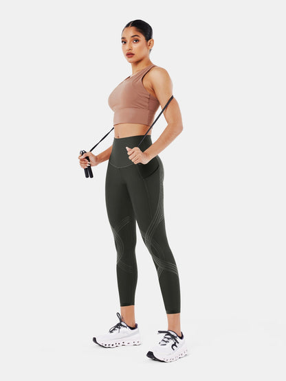 Body Sculpt Side Pocket 7/8 Leggings | Mova Studio
