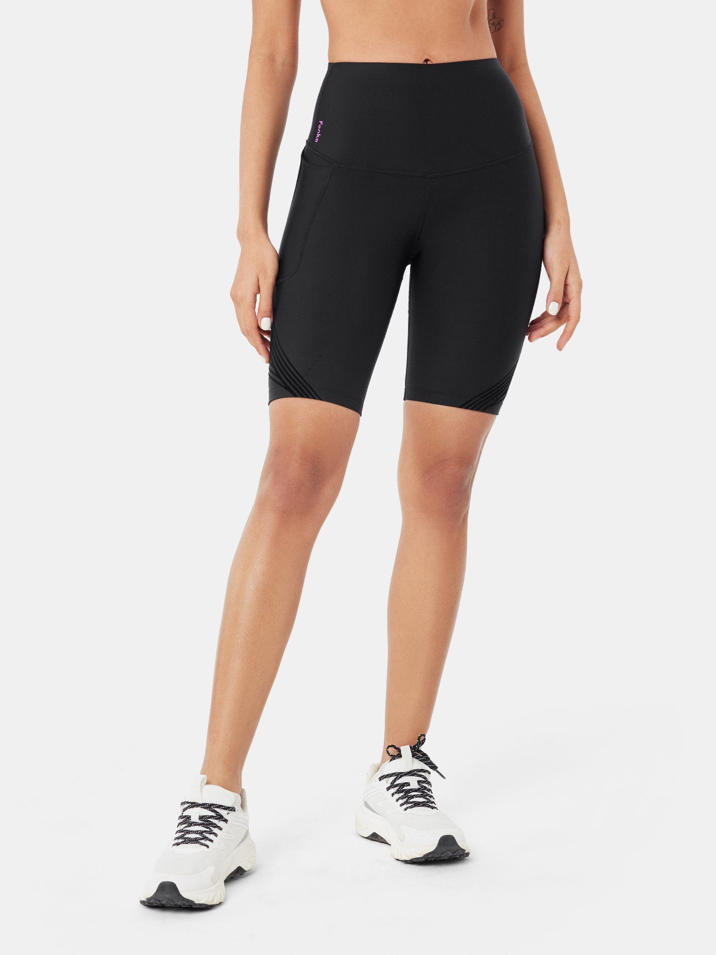 Body Sculpt Side Pocket 9" Biker Shorts (Reversible Wear) | Mova Studio