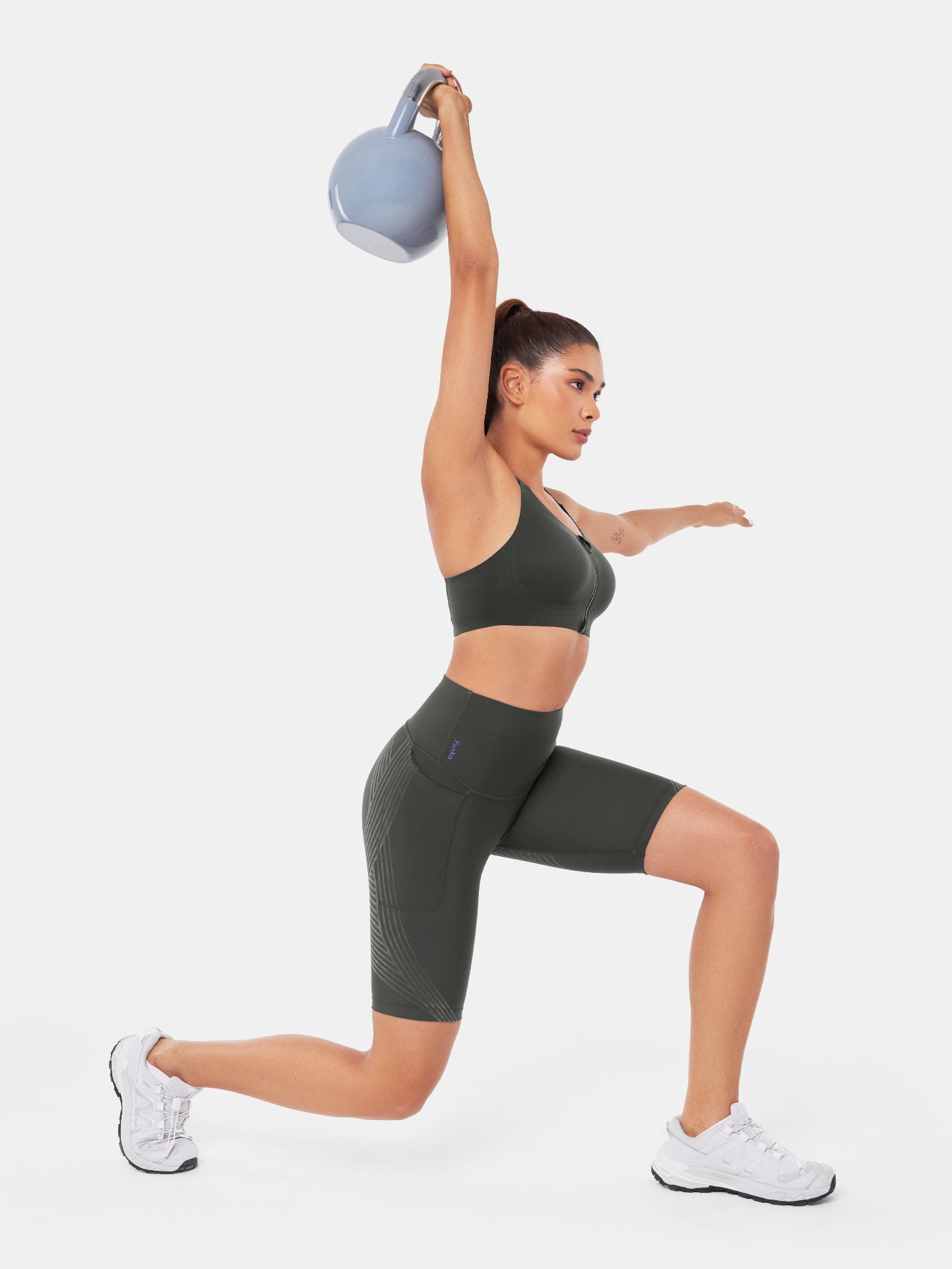 Body Sculpt Side Pocket 9" Biker Shorts (Reversible Wear) | Mova Studio