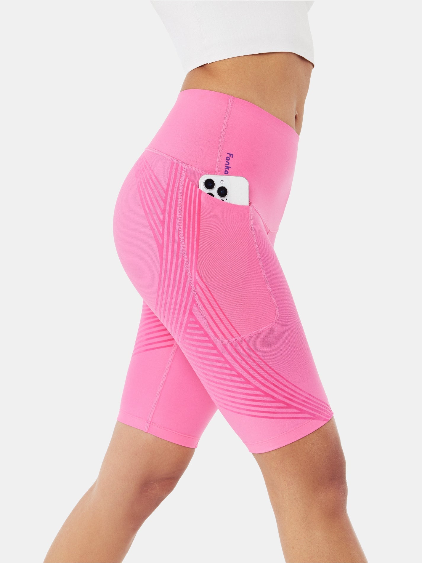 Body Sculpt Side Pocket 9" Biker Shorts (Reversible Wear) | Mova Studio