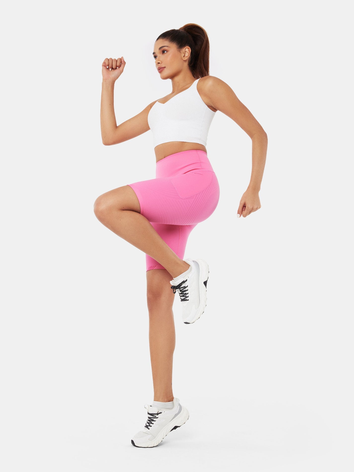 Body Sculpt Side Pocket 9" Biker Shorts (Reversible Wear) | Mova Studio