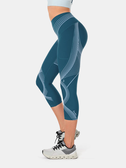 Body Sculpt Side Pocket Capri Leggings 2.0 (Reversible Wear)