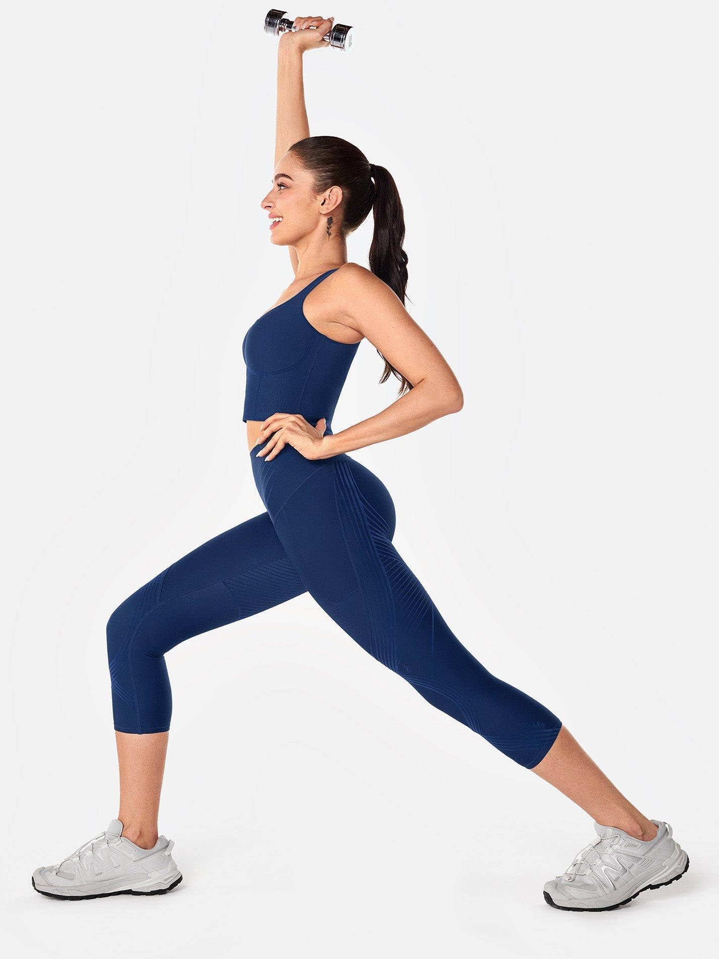 Body Sculpt Side Pocket Capri Leggings 2.0 (Reversible Wear) | Mova Studio