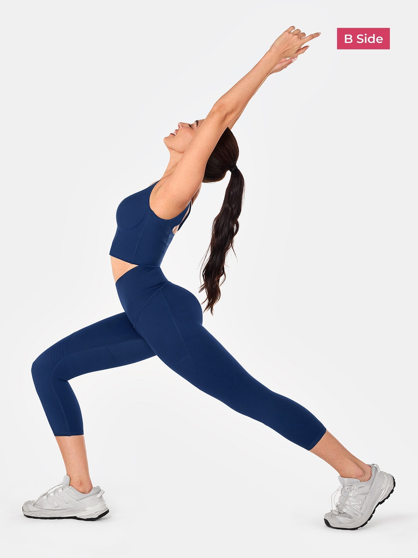 Body Sculpt Side Pocket Capri Leggings 2.0 (Reversible Wear) | Mova Studio