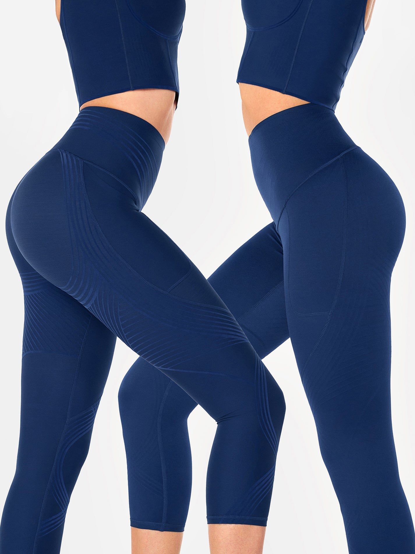 Body Sculpt Side Pocket Capri Leggings 2.0 (Reversible Wear) | Mova Studio