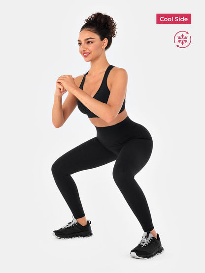 Body Sculpt Two Way Temp Leggings (Reversible Wear) | Mova Studio