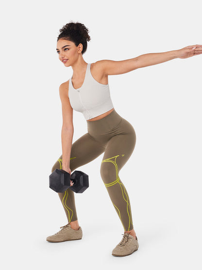 Body Sculpt Two Way Temp Leggings (Reversible Wear) | Mova Studio