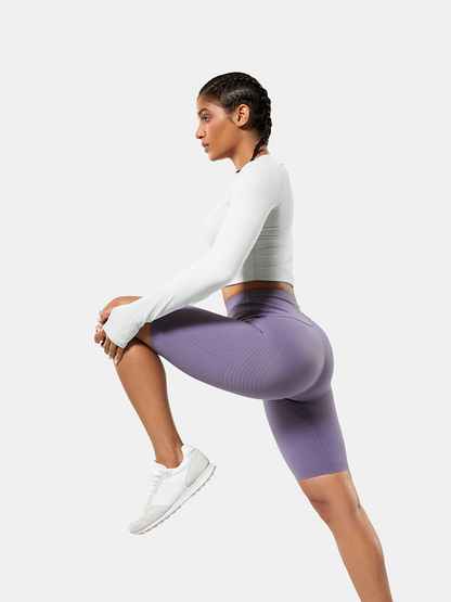 Body Sculpt 9" Biker Shorts (Reversible Wear) | Mova Studio