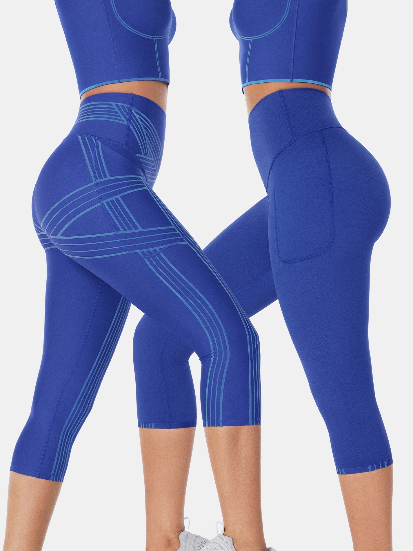 PowerBand Resistance Capri Leggings (Reversible Wear)