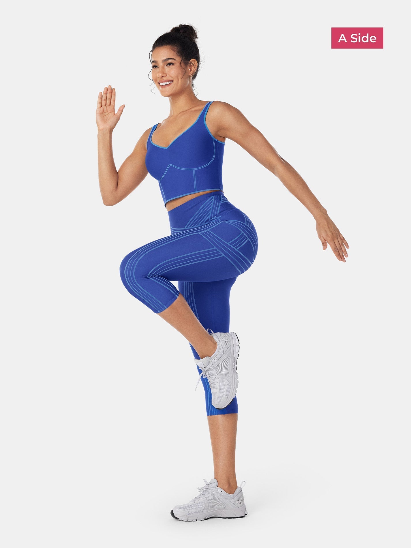 PowerBand Resistance Capri Leggings (Reversible Wear) | Mova Studio
