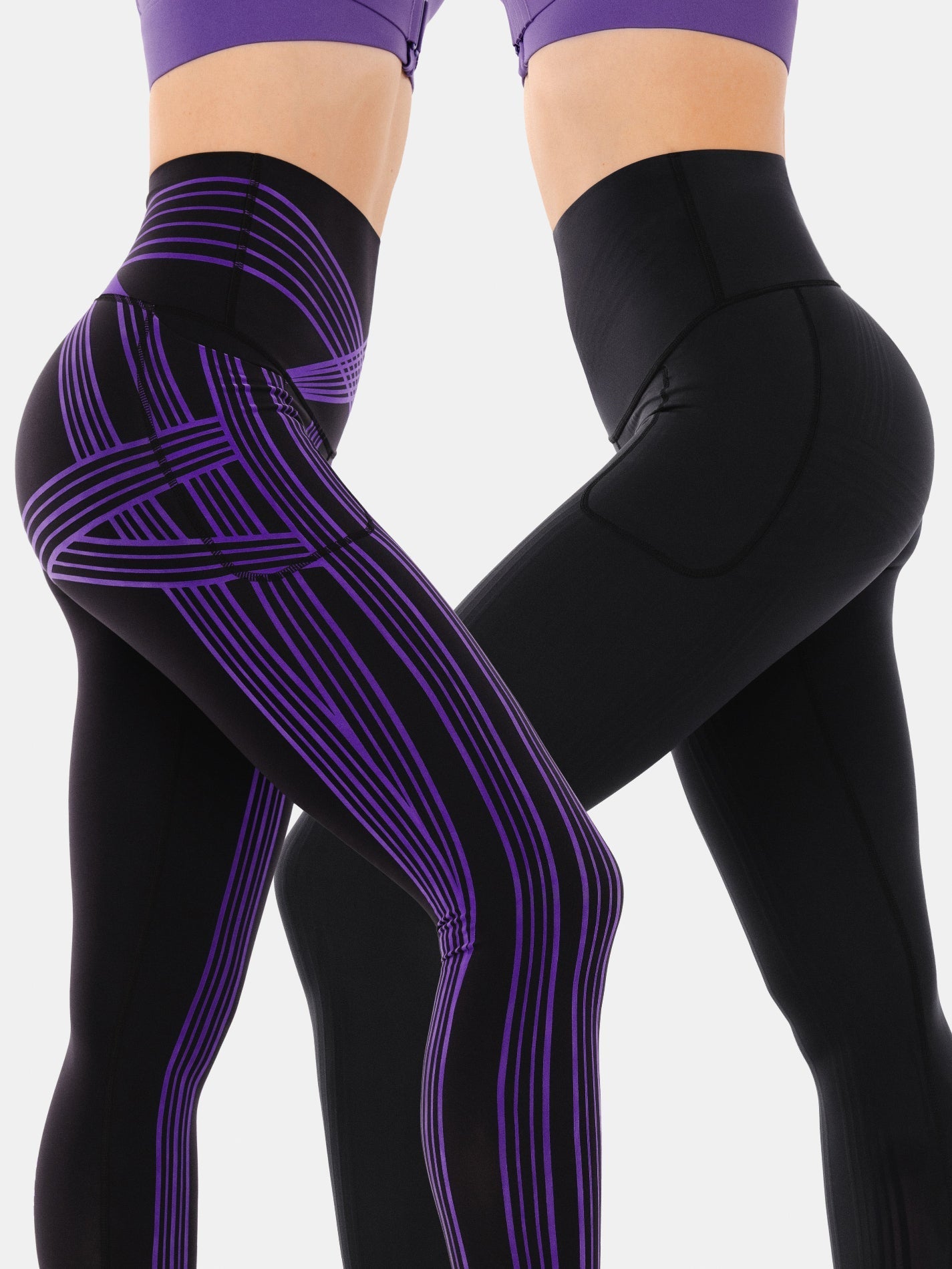 PowerBand Resistance High Intensity Leggings (Reversible Wear) | Mova Studio