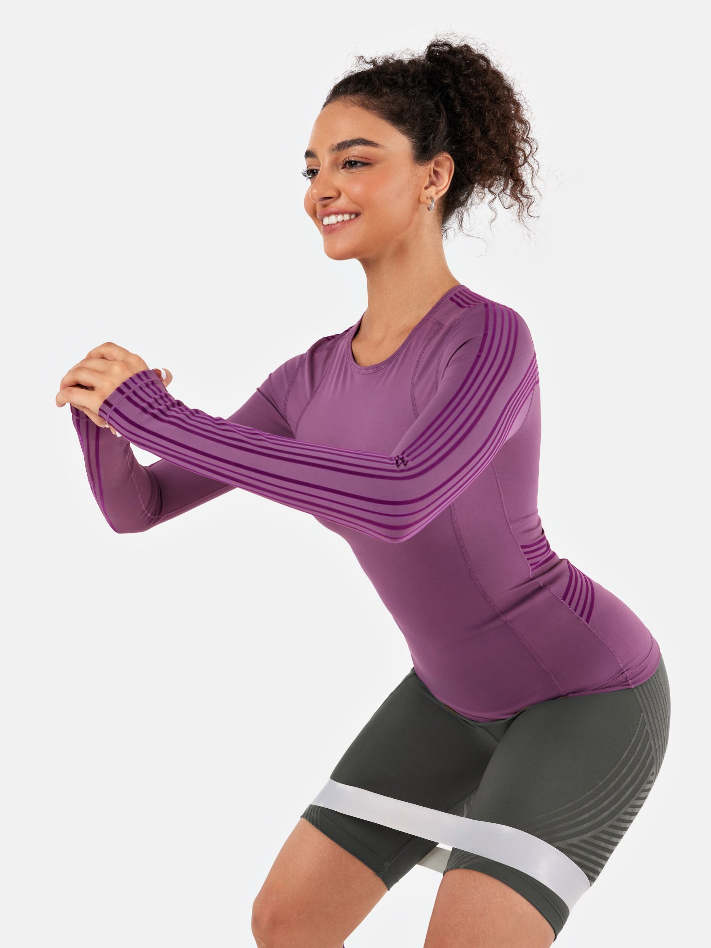 PowerBand Resistance Long Sleeve Top | Mova Studio