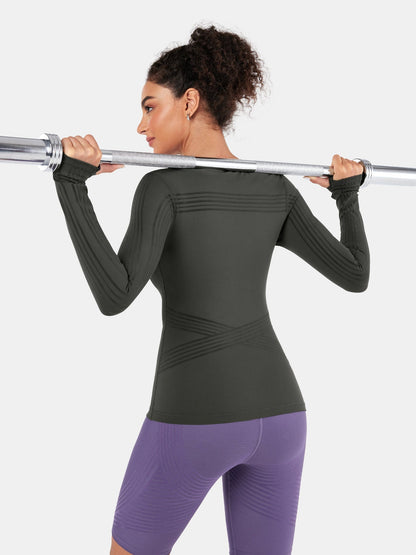 PowerBand Resistance Long Sleeve Top | Mova Studio