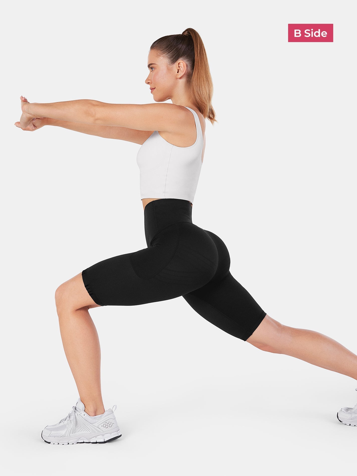 PowerBand Resistance 9" Biker Shorts (Reversible Wear) | Mova Studio