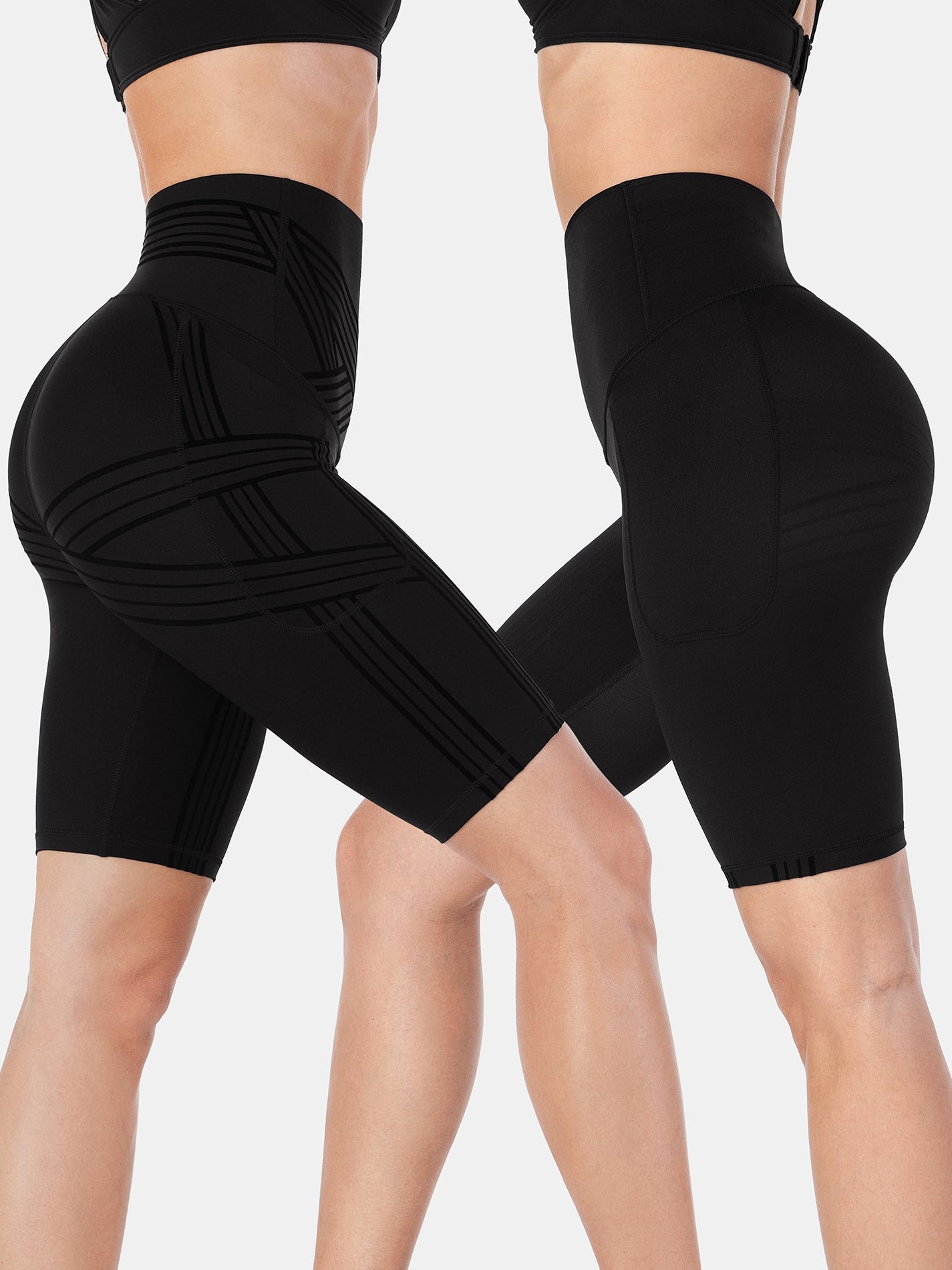 PowerBand Resistance 9" Biker Shorts (Reversible Wear) | Mova Studio