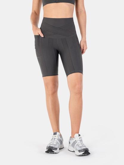 PowerBand Resistance 9" Biker Shorts (Reversible Wear) | Mova Studio