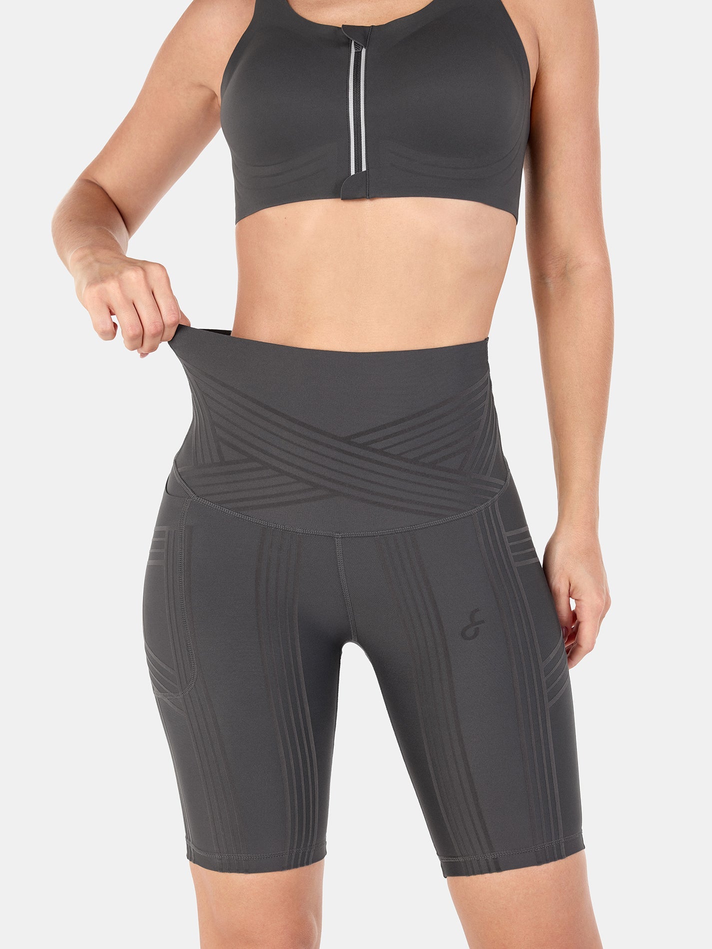 PowerBand Resistance 9" Biker Shorts (Reversible Wear) | Mova Studio