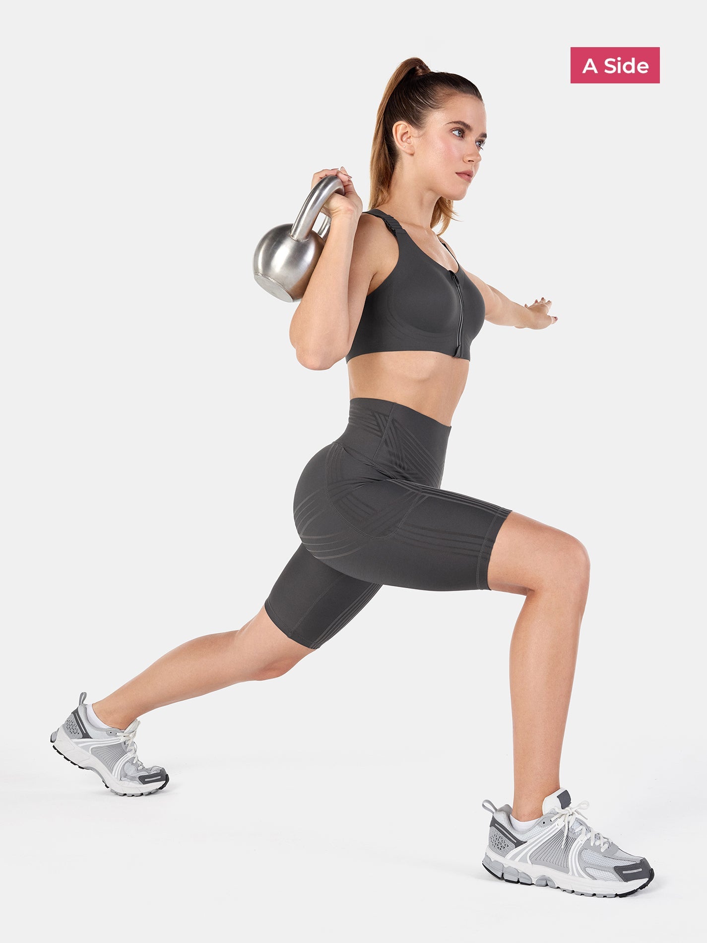 PowerBand Resistance 9" Biker Shorts (Reversible Wear) | Mova Studio